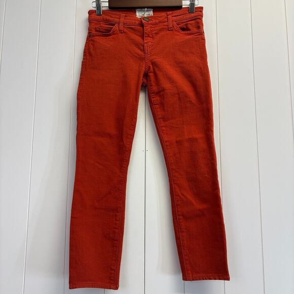 Current/Elliott Women's Stiletto Maximalist Preppy Denim Jeans Size 26 Orange - Picture 1 of 8